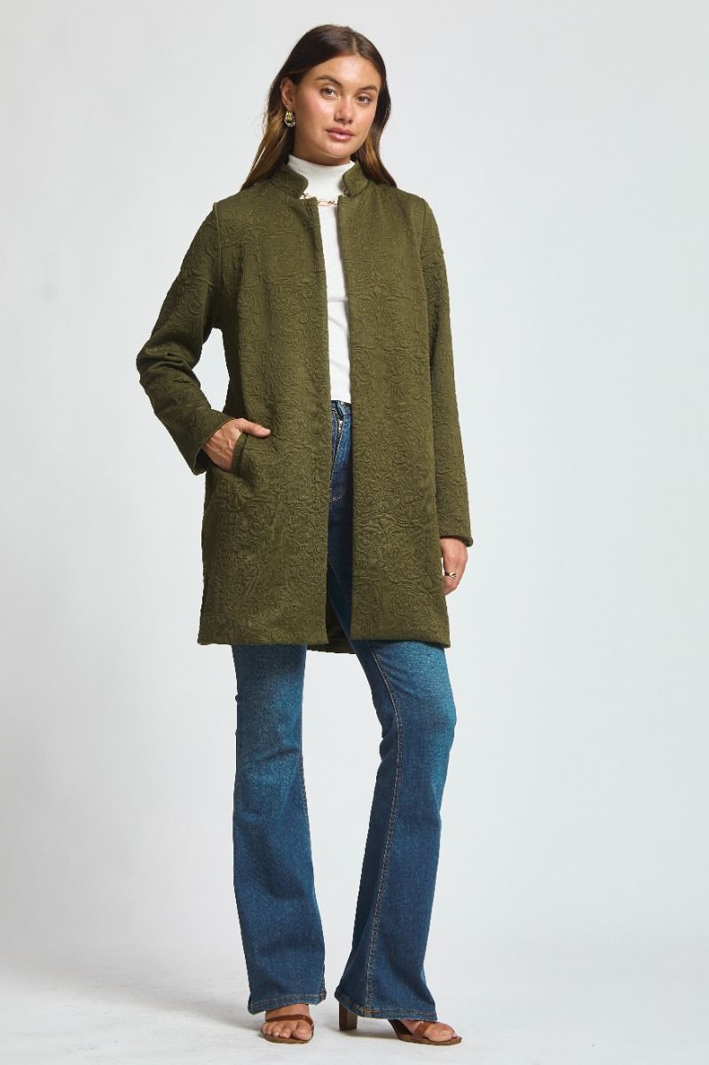 Dear Scarlett AMARA jacquard midi coat
