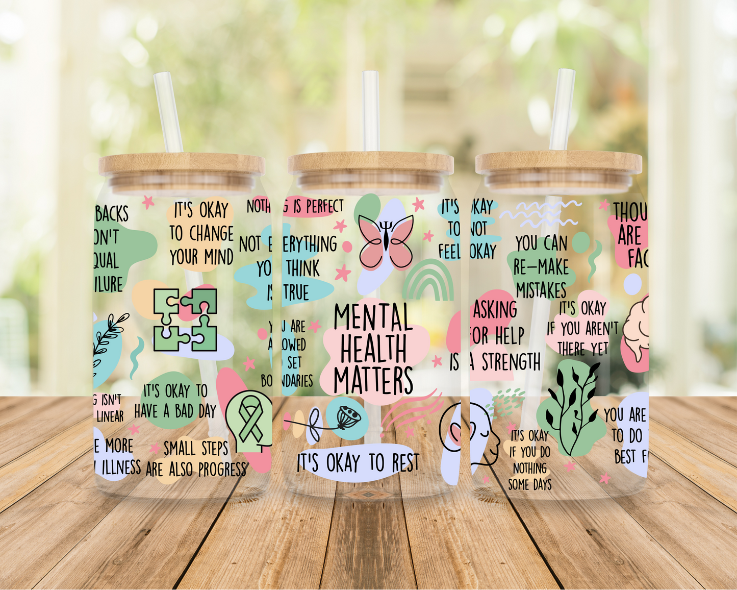 Mental Health Matters| Sipper Glass, 16oz
