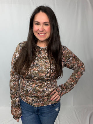 Loud and Proud Long Sleeve Lettuce Hem Top