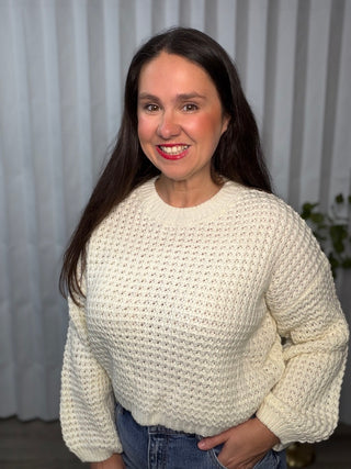 Chunky Waffle Knit Sweater
