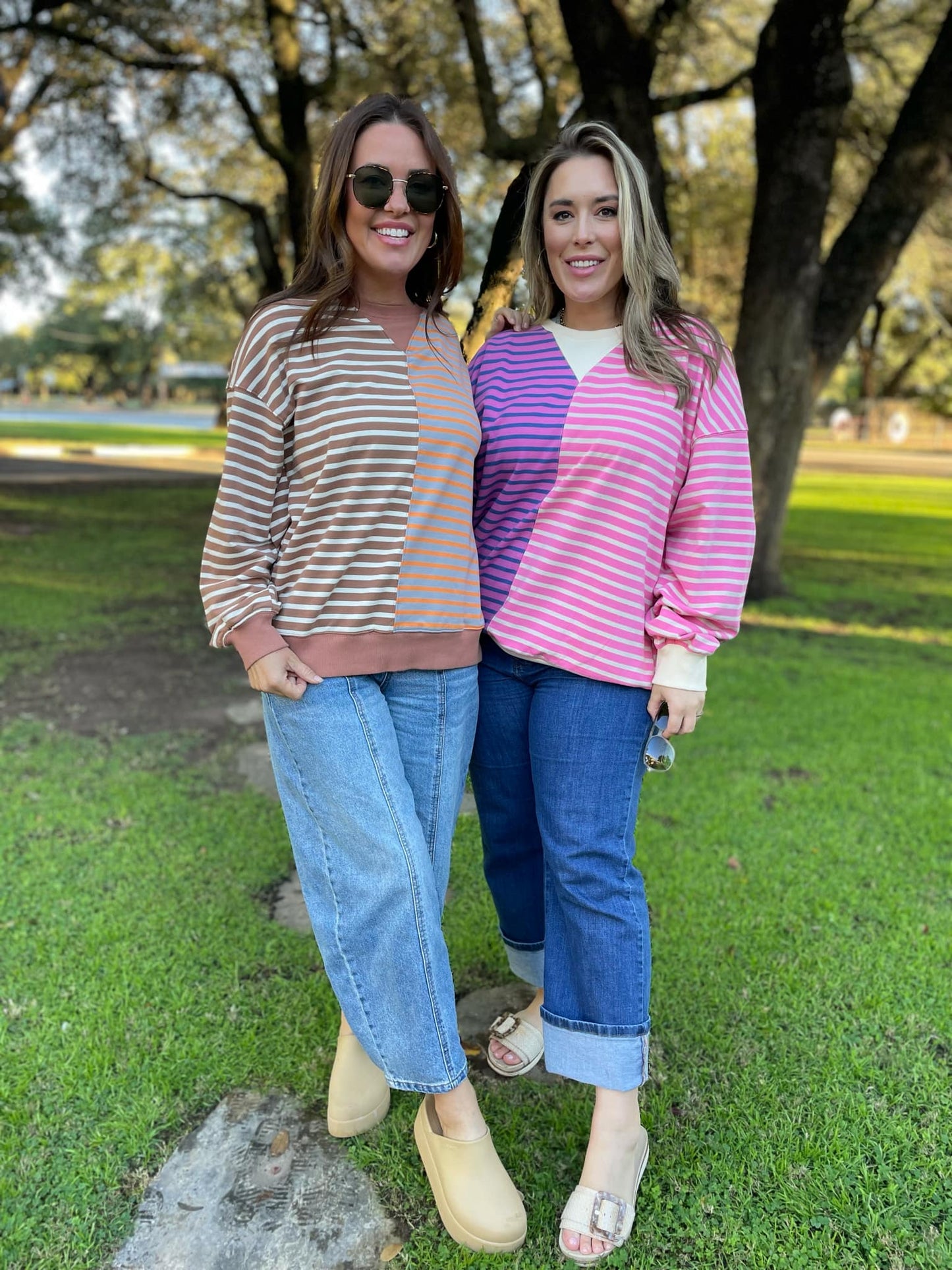 PREORDER: Step By Step Stripe Sweatshirt in Four Colors MadreForte LLC