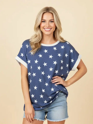 American Flag Stars Top