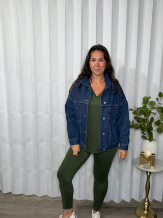 Zenana Olive You Always Lounge Set