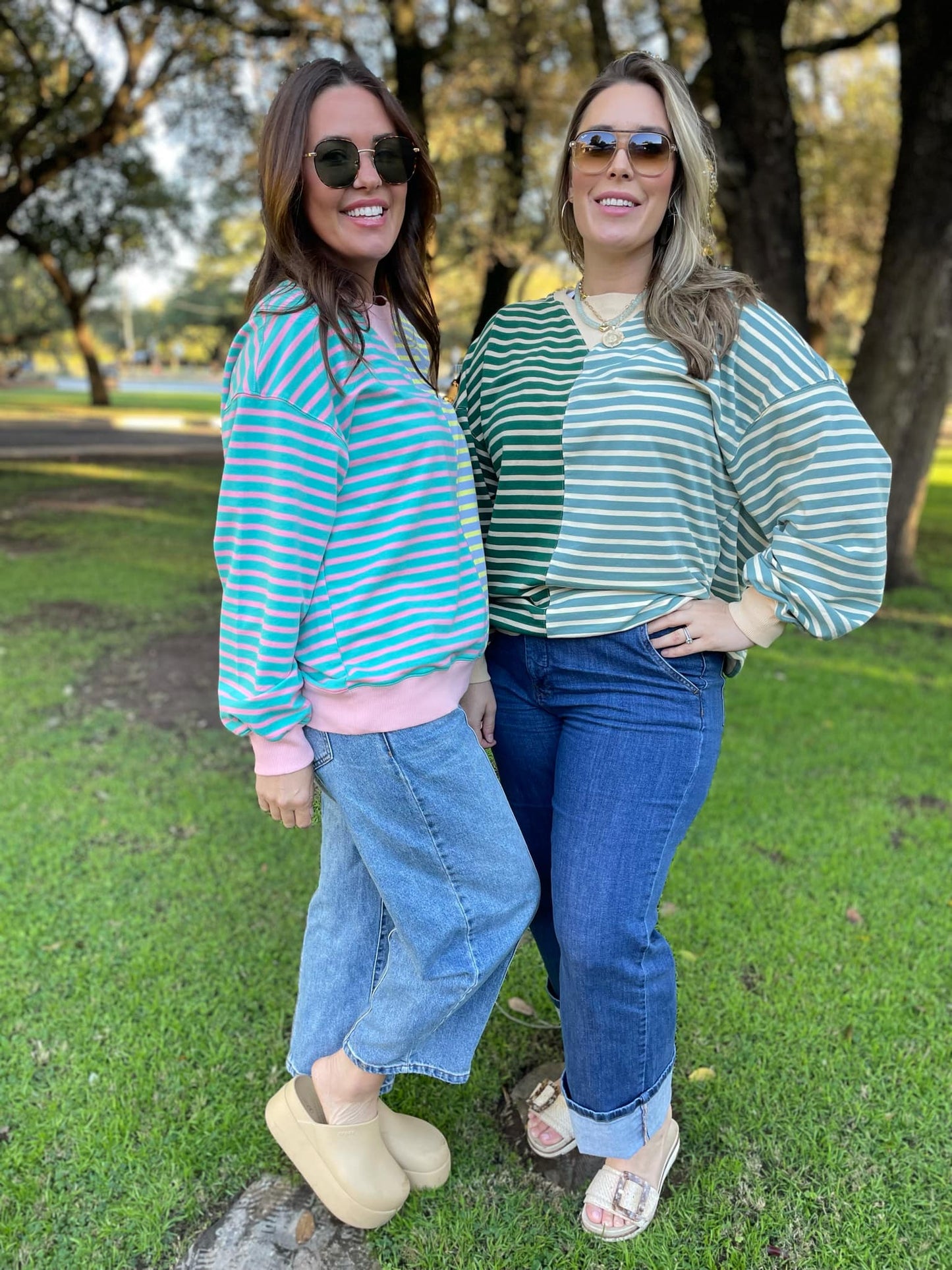 PREORDER: Step By Step Stripe Sweatshirt in Four Colors MadreForte LLC