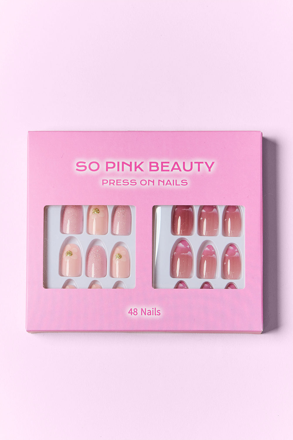 SO PINK BEAUTY Press On Nails 2 Packs MadreForte LLC