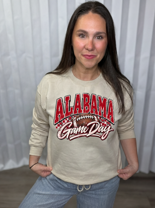 Alabama Game Day Crew Neck Graphic Sweatshirt