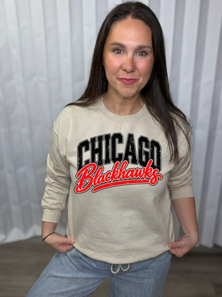 Chicago Blackhawks Graphic Crew Sweatshirt
