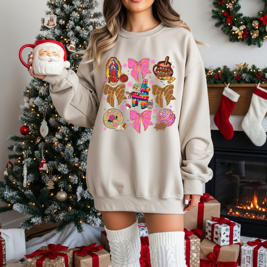 Coquette Latina Christmas  Sweatshirt