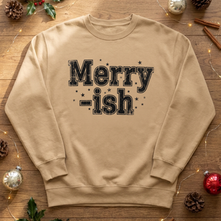 Merry-ish Graphic Crew Sweatshirt
