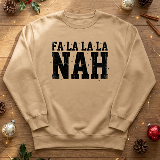 Fa La La La Nah Graphic Crew Sweatshirt