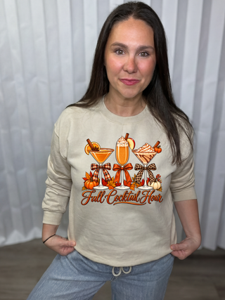 Fall Cocktail Hour crew neck Sweatshirt