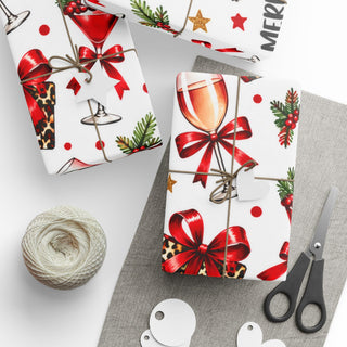 Merry & Unhinged Christmas Wrapping Paper | Funny Holiday Gift Wrap