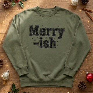 Merry-ish Graphic Crew Sweatshirt