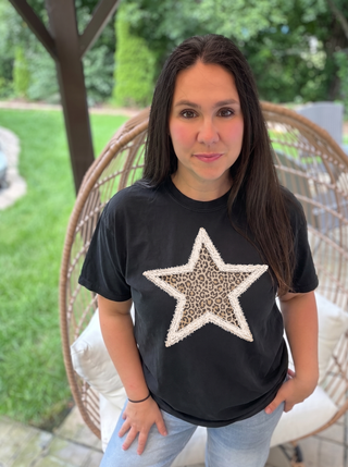 Leopard Star Tee