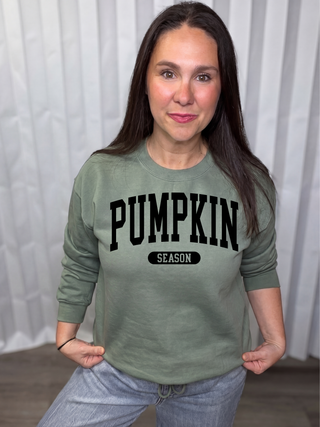 Varsity Pumpkin Season Sweatshirt