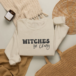Witches Be Crazy Embroidered Sweatshirt