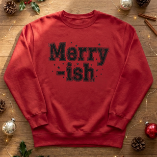 Merry-ish Graphic Crew Sweatshirt