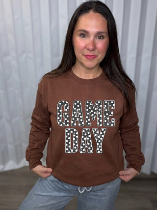 Polka Dot Game Day Sweatshirt