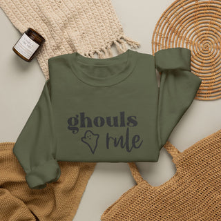 Ghouls Rule Embroidered Sweatshirt