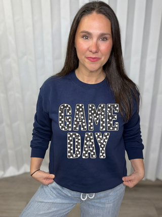 Polka Dot Game Day Sweatshirt