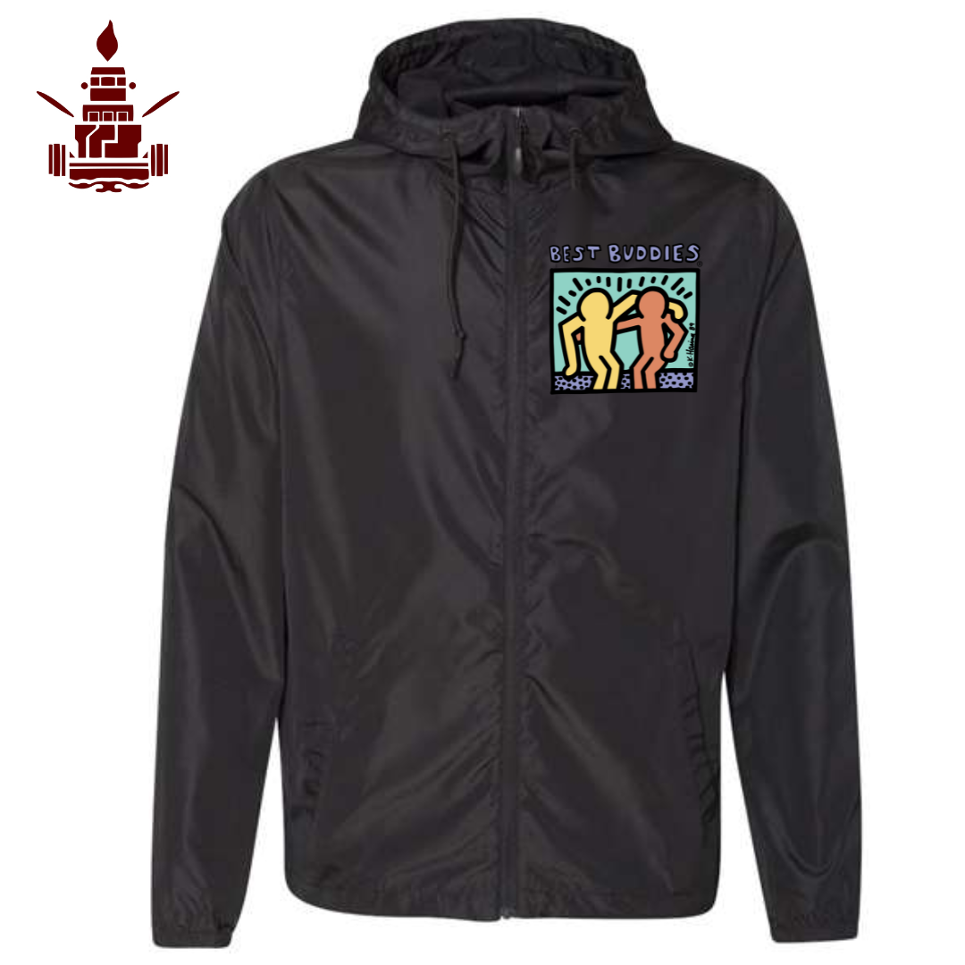 Lightweight Windbreaker Full-Zip Jacket