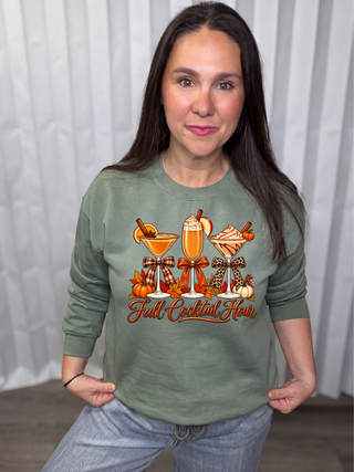 Fall Cocktail Hour crew neck Sweatshirt
