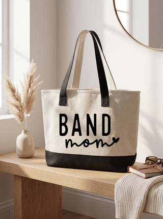 Sports Mom Canvas Tote Bag