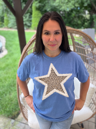 Leopard Star Tee