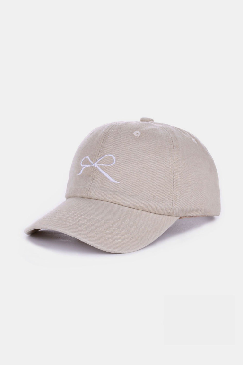 Zenana Bow Embroidered Washed Cotton Caps MadreForte LLC