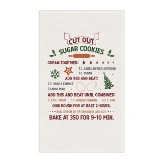 Cut Out Sugar Cookies Recipe Tea Towel