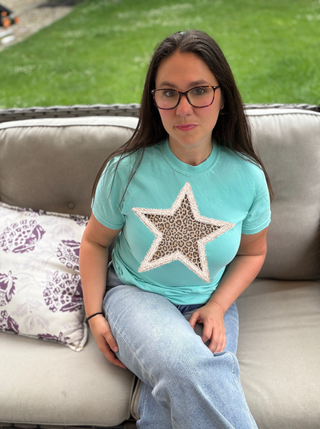 Leopard Star Tee