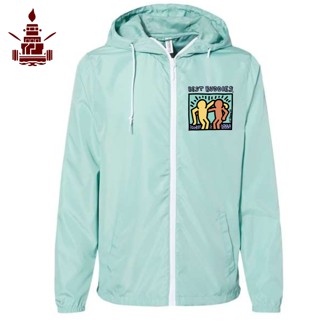 Lightweight Windbreaker Full-Zip Jacket