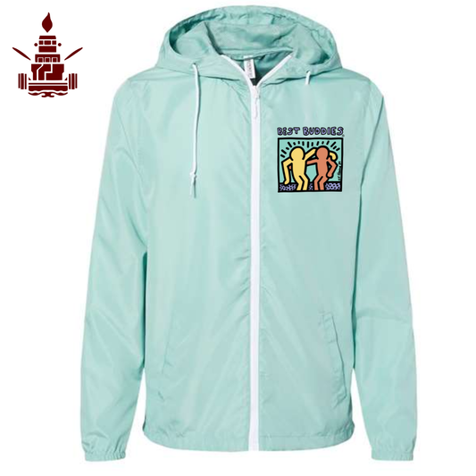 Lightweight Windbreaker Full-Zip Jacket