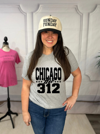 Chicago Bold Black Tee