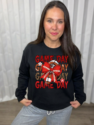 Game Day Bow Sweatshirt