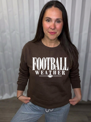 Football Weather crew neck sweatshirt