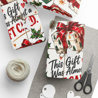 This Gift Was Almost a Gift Card | Christmas Wrapping Paper