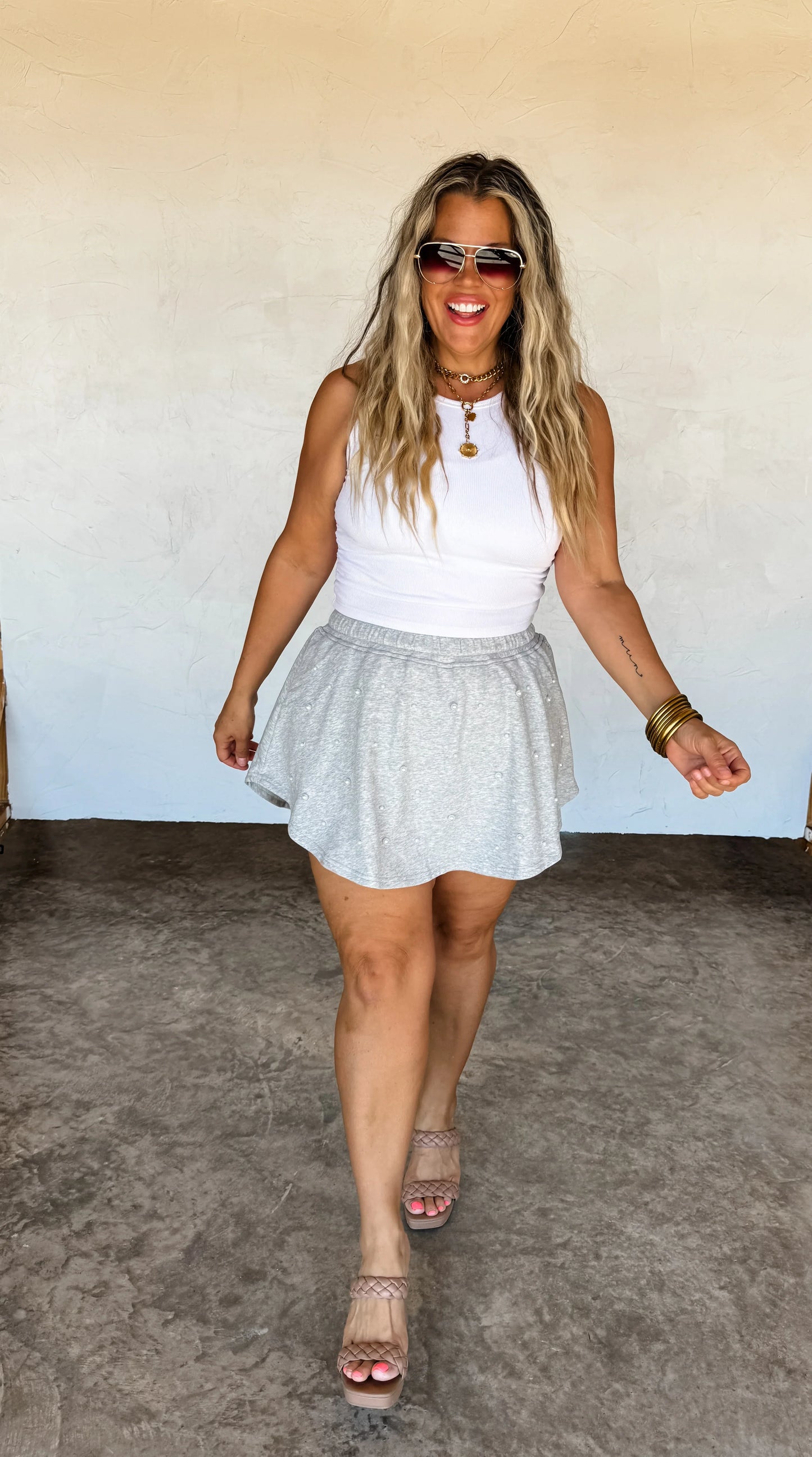 PREORDER: Pretty In Pearls Skort in Four Colors MadreForte LLC