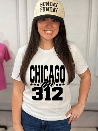 Chicago Bold Black Tee