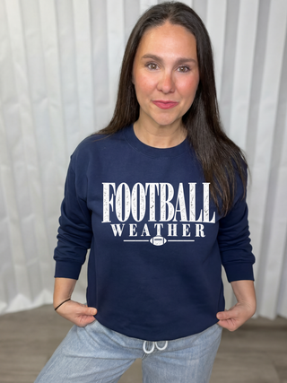 Football Weather crew neck sweatshirt