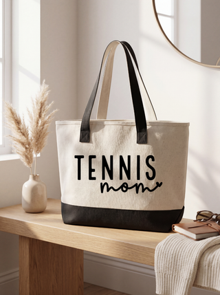 Sports Mom Canvas Tote Bag