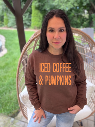 Iced Coffee and Pumpkins Sweatshirt