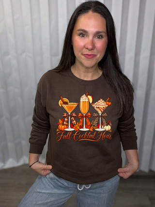 Fall Cocktail Hour crew neck Sweatshirt