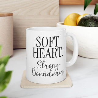 Soft Heart. Strong Boundaries. Mug
