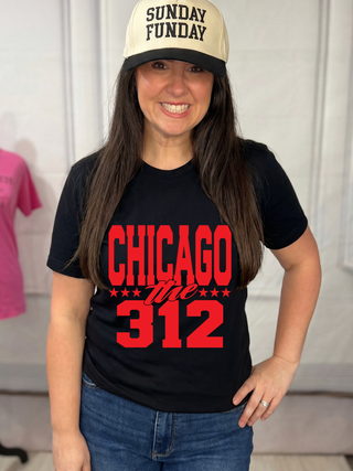 Chicago Bold Red Tee