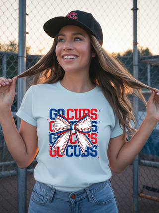 Go Cubs Baseball Tee