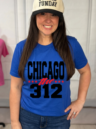 Chicago Bold Black-Red Tee