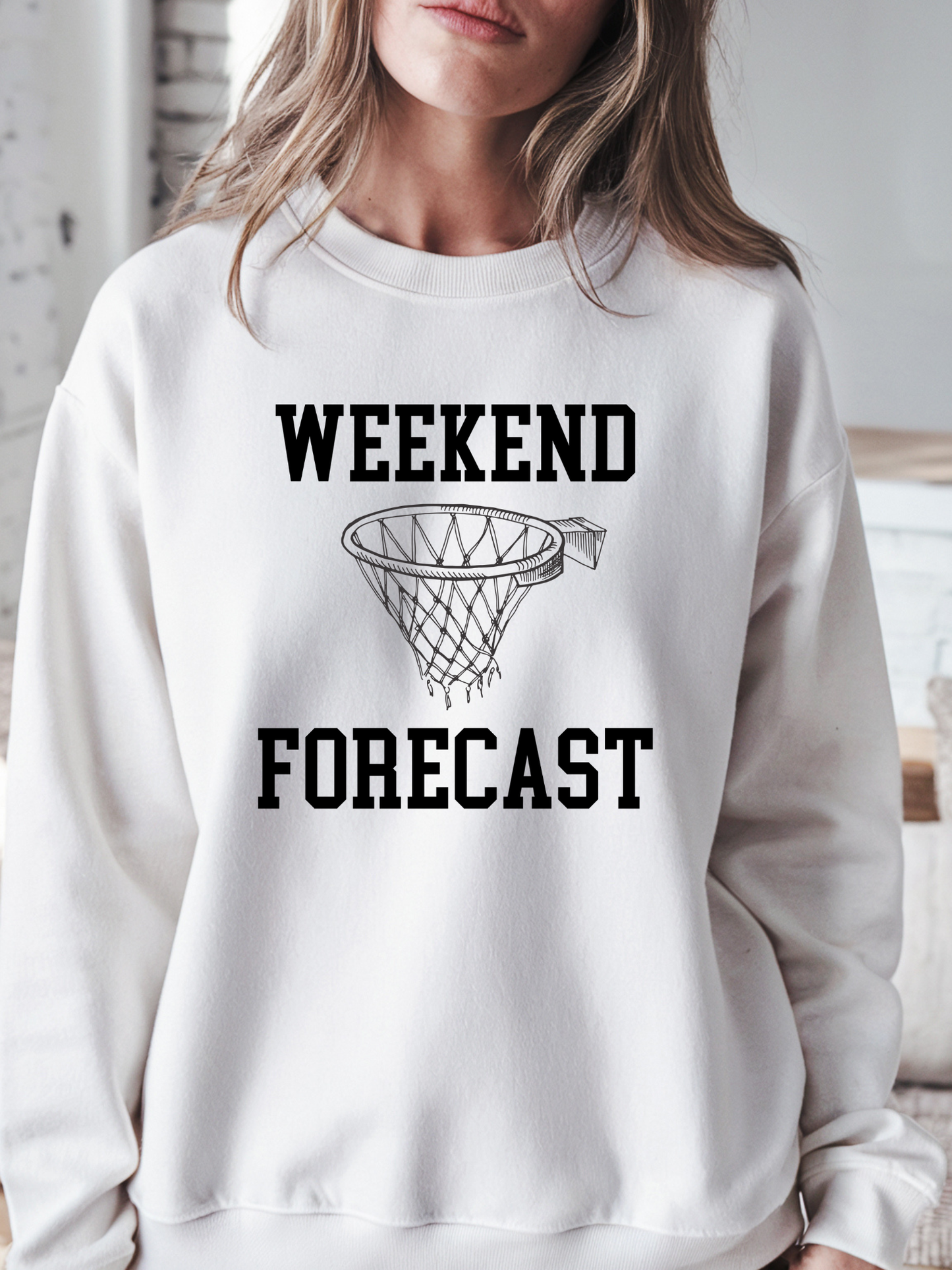 Weekend Forecast Basketball Sweatshirt