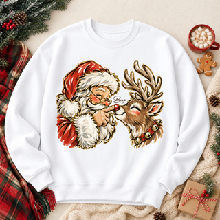 Santa Claus Boop Graphic Crew Sweatshirt
