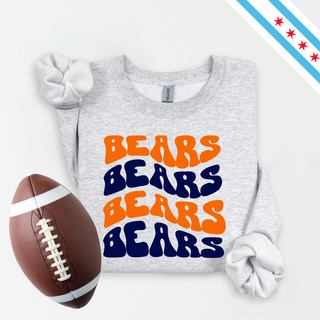 The Wavy Bears Graphic Crewneck Sweatshirt